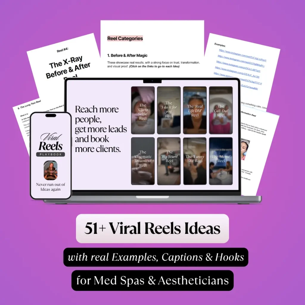 51 Viral Reels formats for Aesthetic clinics